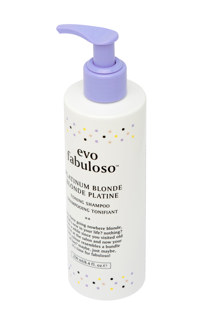EVO Fabuloso Platinum Blonde Toning Shampoo 250ml - Afbeelding 2