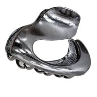 Pink Pewter  Metallic Hairclip kleur donker grijs