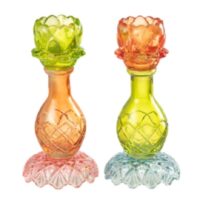 Kaarshouder Bloem Op Voet Glas - Afbeelding 2