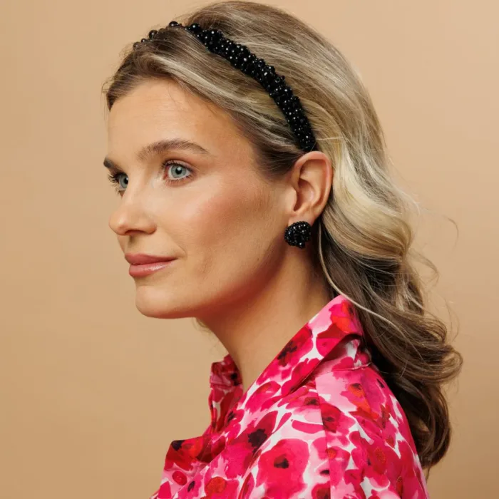 Beads Headband - black