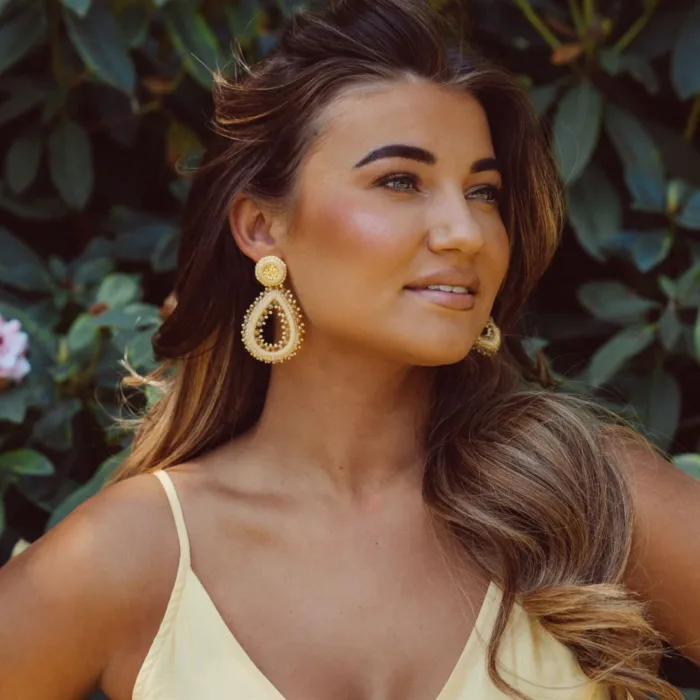 Drops Tarah Earrings - butter yellow - Afbeelding 3