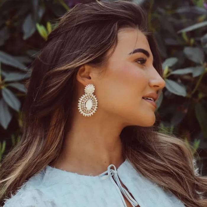 Luna Earrings - light beige - Afbeelding 3