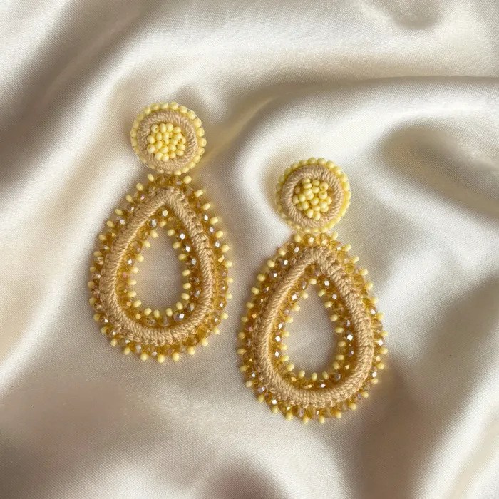 Drops Tarah Earrings - butter yellow - Afbeelding 2