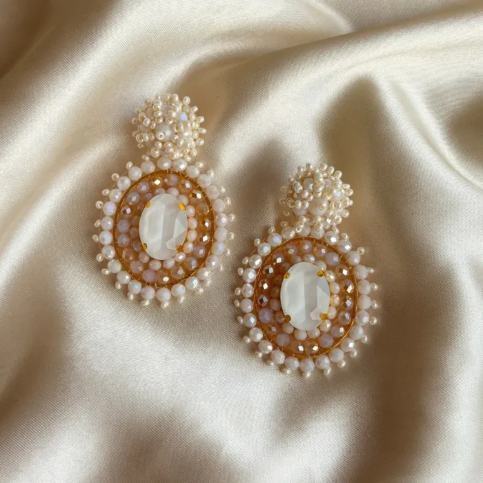 Luna Earrings - light beige - Afbeelding 2