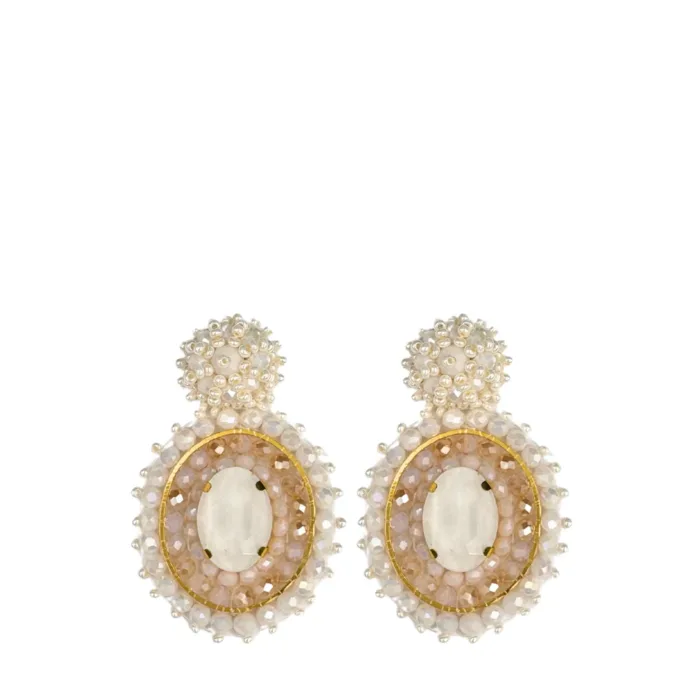 Luna Earrings - light beige