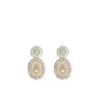 Small Ella Shine Earrings - light beige