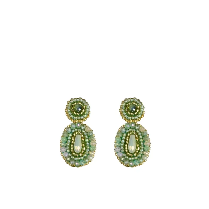 Small Ella Shine Earrings - sage