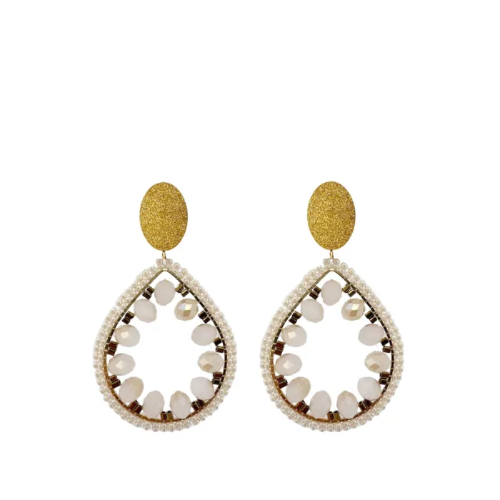 Sofie Earrings - beige